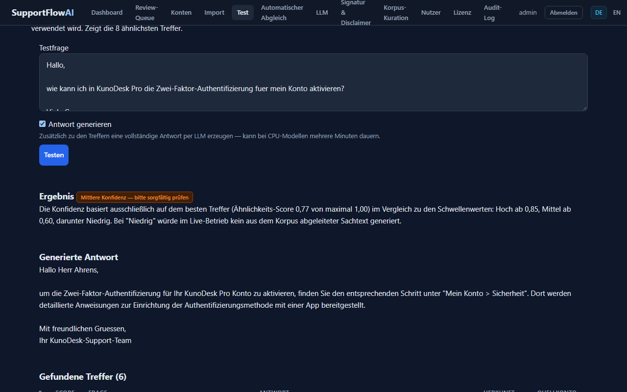 Screenshot: echte Schwellenwert-Erklärung auf /Admin/Test